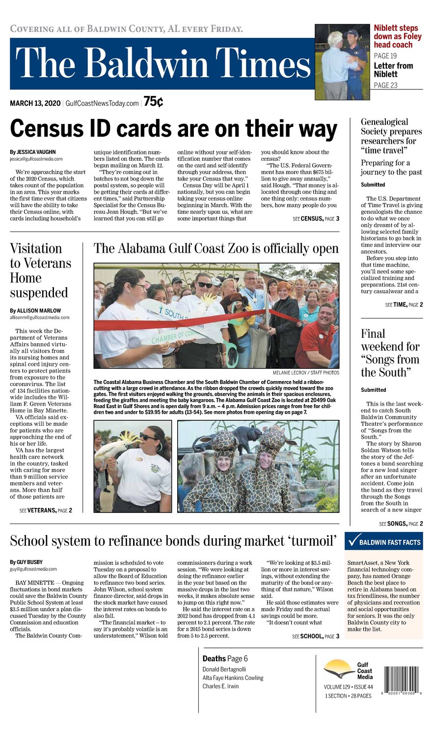 The Baldwin Times/Baldwin Entertainment Weekly March 13, 2020